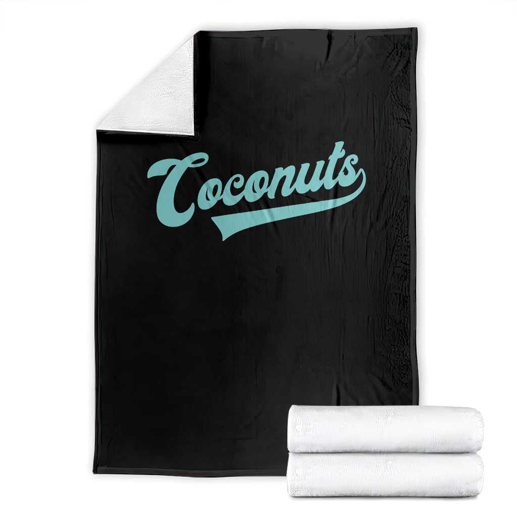 Vintage Coconut Throw Blanket Retro Throwback Popular Fruit Humor Coconuts Classic