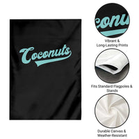 Vintage Coconut Garden Flag Retro Throwback Popular Fruit Humor Coconuts Classic