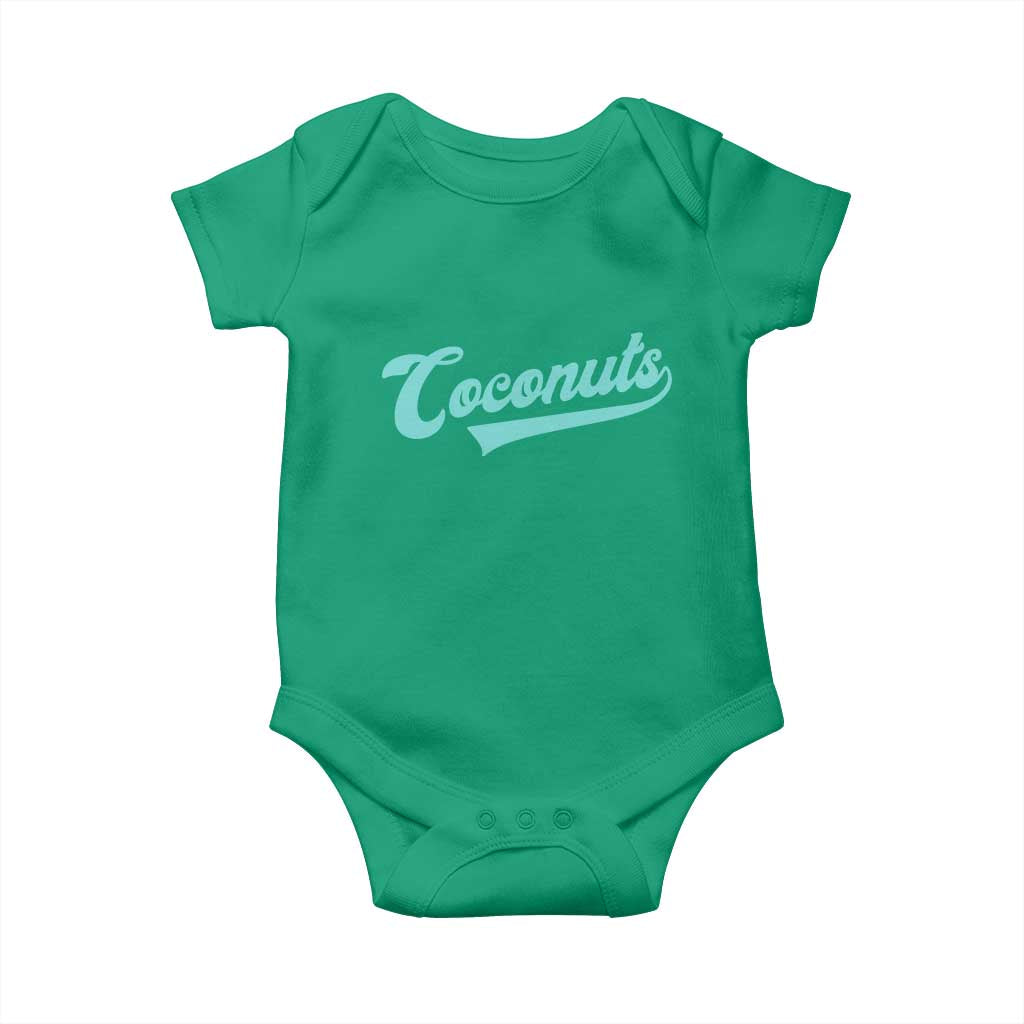 Vintage Coconut Baby Onesie Retro Throwback Popular Fruit Humor Coconuts Classic