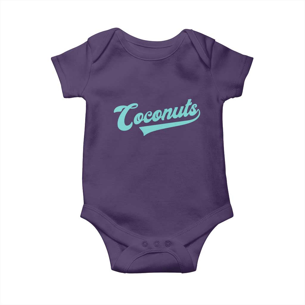 Vintage Coconut Baby Onesie Retro Throwback Popular Fruit Humor Coconuts Classic