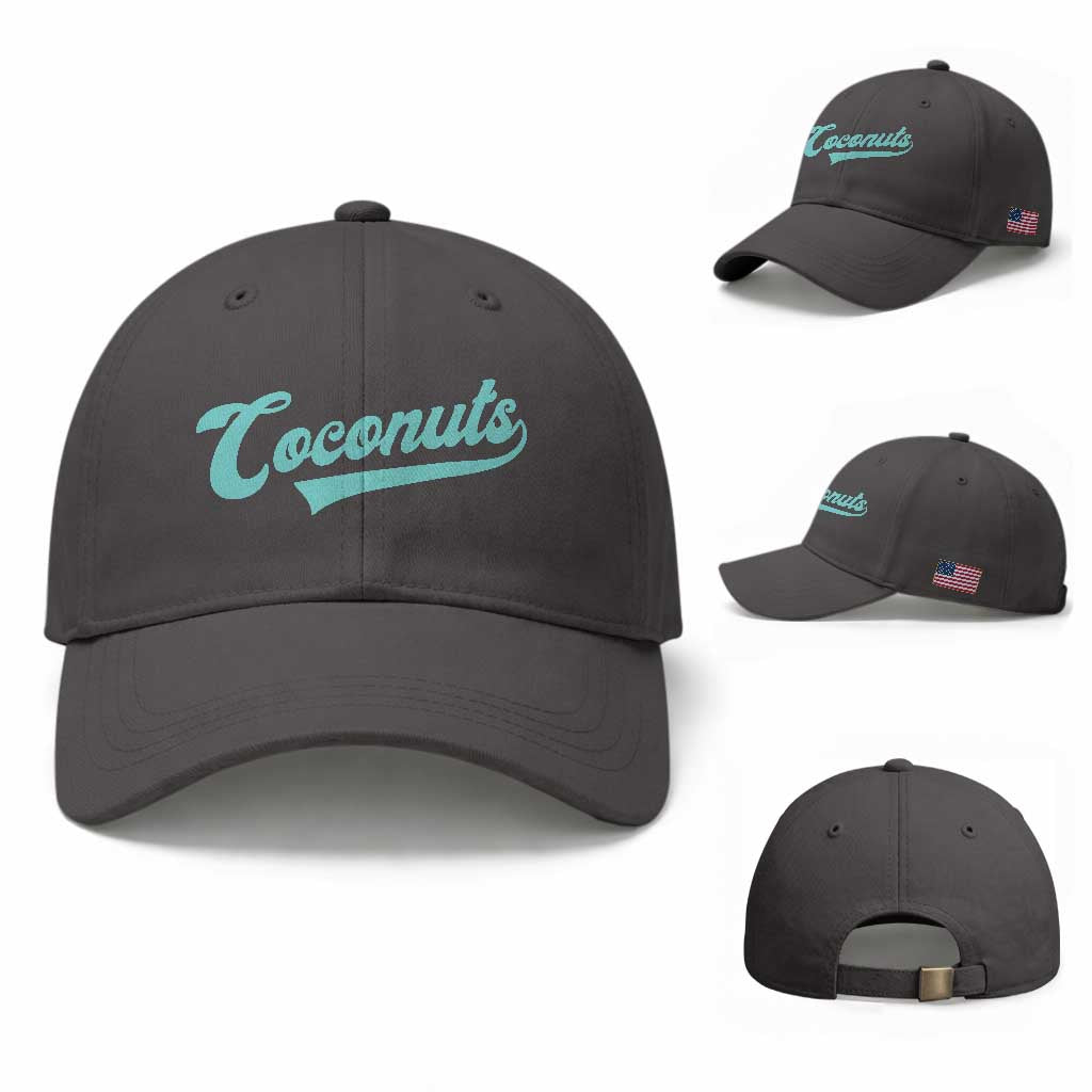 Vintage Coconut Baseball Cap Retro Throwback Popular Fruit Humor Coconuts Classic