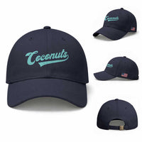 Vintage Coconut Baseball Cap Retro Throwback Popular Fruit Humor Coconuts Classic