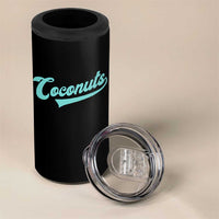 Vintage Coconut 4 in 1 Can Cooler Tumbler Retro Throwback Popular Fruit Humor Coconuts Classic