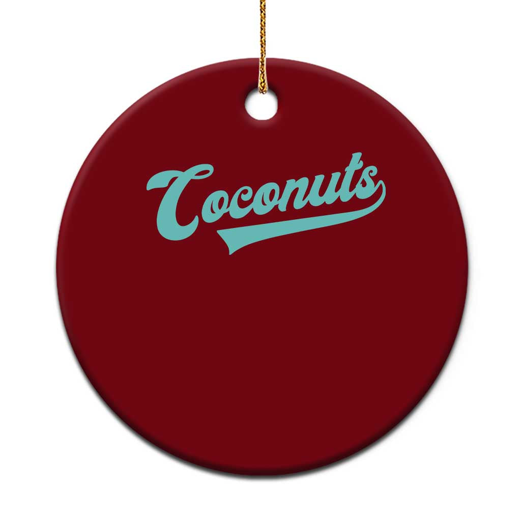 Vintage Coconut Ceramic Ornament Retro Throwback Popular Fruit Humor Coconuts Classic