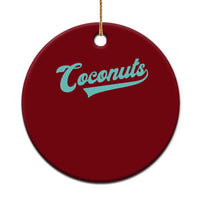 Vintage Coconut Ceramic Ornament Retro Throwback Popular Fruit Humor Coconuts Classic