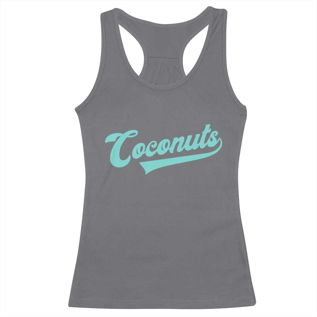 Vintage Coconut Racerback Tank Top Retro Throwback Popular Fruit Humor Coconuts Classic