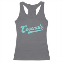 Vintage Coconut Racerback Tank Top Retro Throwback Popular Fruit Humor Coconuts Classic