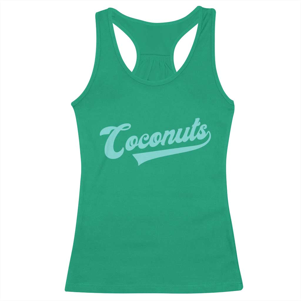 Vintage Coconut Racerback Tank Top Retro Throwback Popular Fruit Humor Coconuts Classic