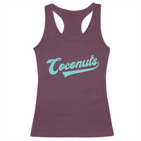 Vintage Coconut Racerback Tank Top Retro Throwback Popular Fruit Humor Coconuts Classic