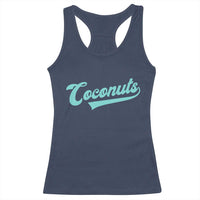 Vintage Coconut Racerback Tank Top Retro Throwback Popular Fruit Humor Coconuts Classic