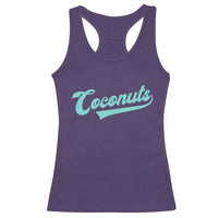 Vintage Coconut Racerback Tank Top Retro Throwback Popular Fruit Humor Coconuts Classic