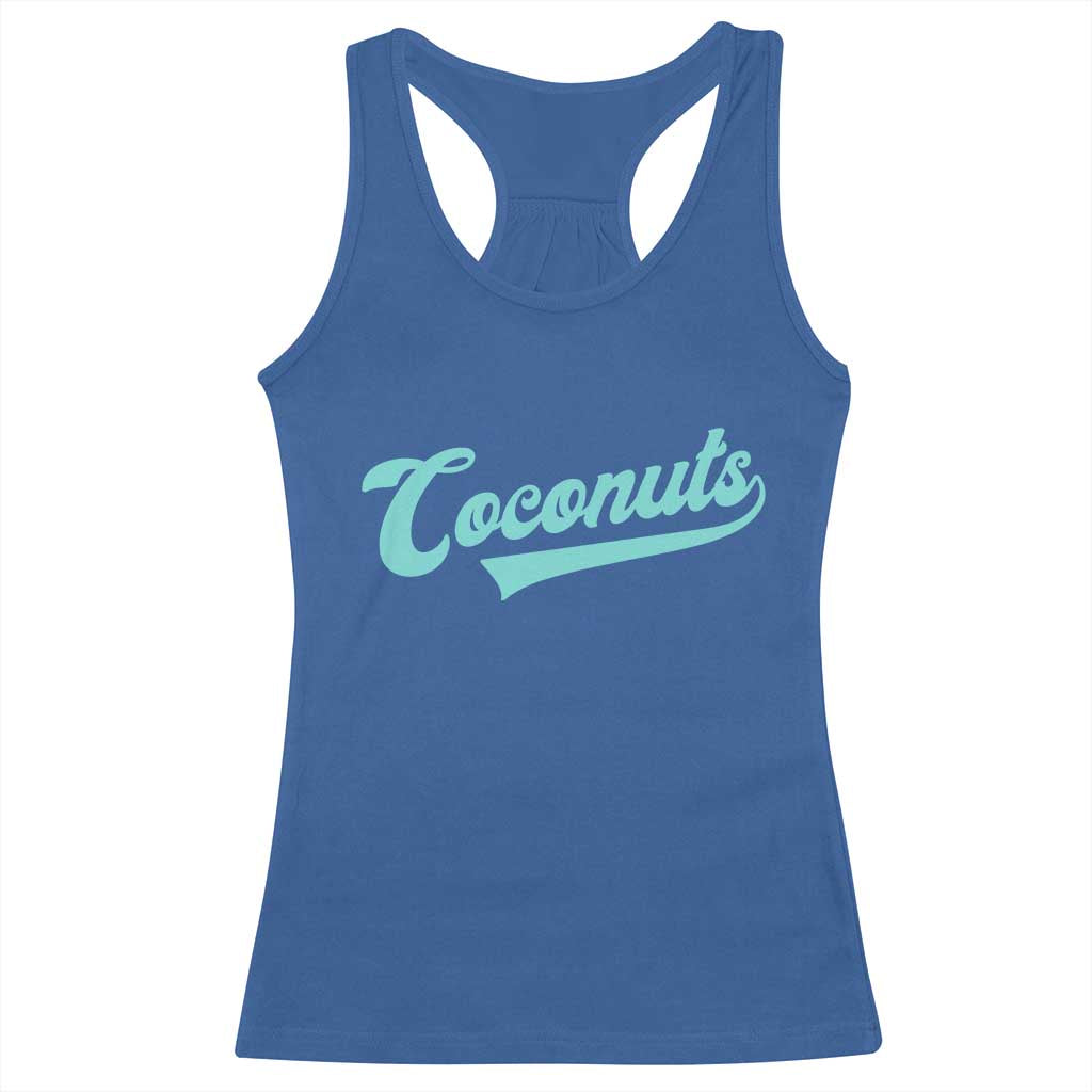 Vintage Coconut Racerback Tank Top Retro Throwback Popular Fruit Humor Coconuts Classic