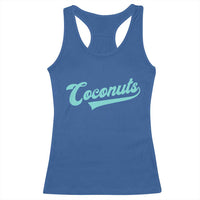 Vintage Coconut Racerback Tank Top Retro Throwback Popular Fruit Humor Coconuts Classic