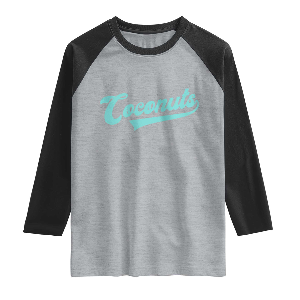 Vintage Coconut Raglan Shirt Retro Throwback Popular Fruit Humor Coconuts Classic