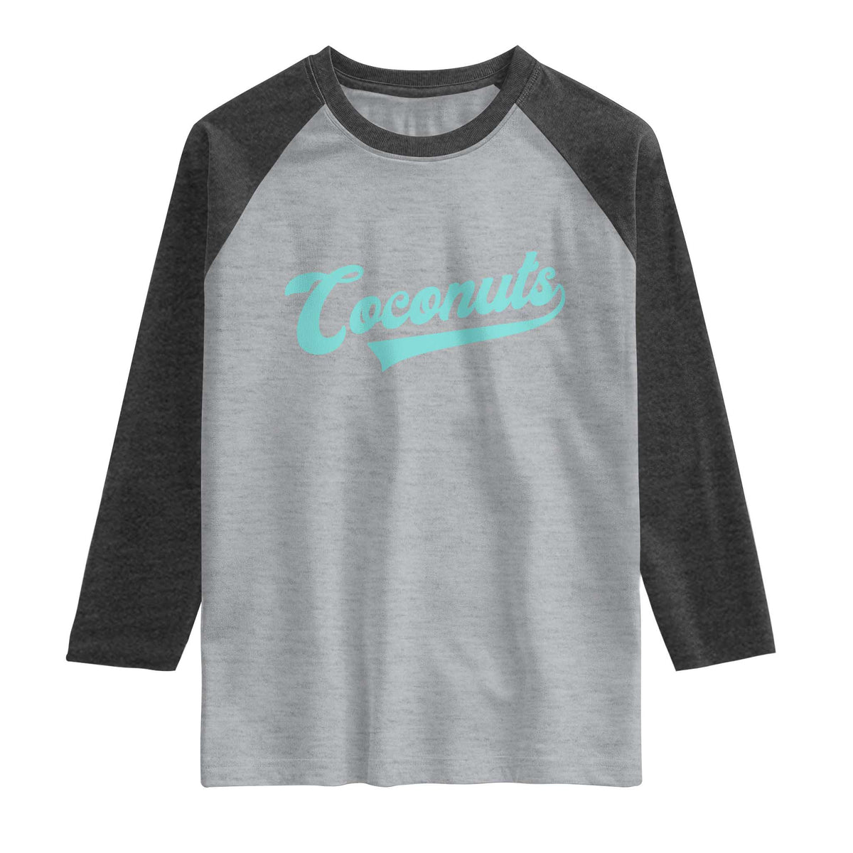 Vintage Coconut Raglan Shirt Retro Throwback Popular Fruit Humor Coconuts Classic