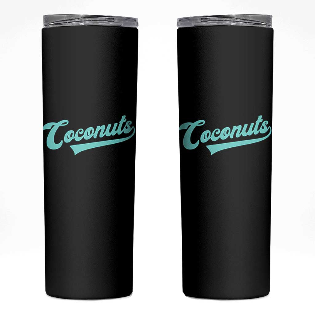 Vintage Coconut Skinny Tumbler Retro Throwback Popular Fruit Humor Coconuts Classic