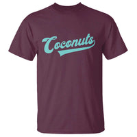 Vintage Coconut T Shirt Retro Throwback Popular Fruit Humor Coconuts Classic