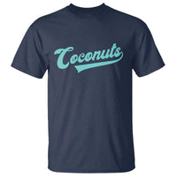 Vintage Coconut T Shirt Retro Throwback Popular Fruit Humor Coconuts Classic