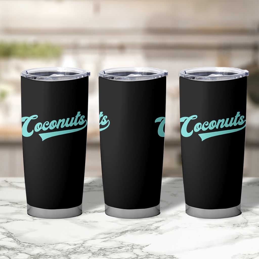 Vintage Coconut Tumbler Cup Retro Throwback Popular Fruit Humor Coconuts Classic