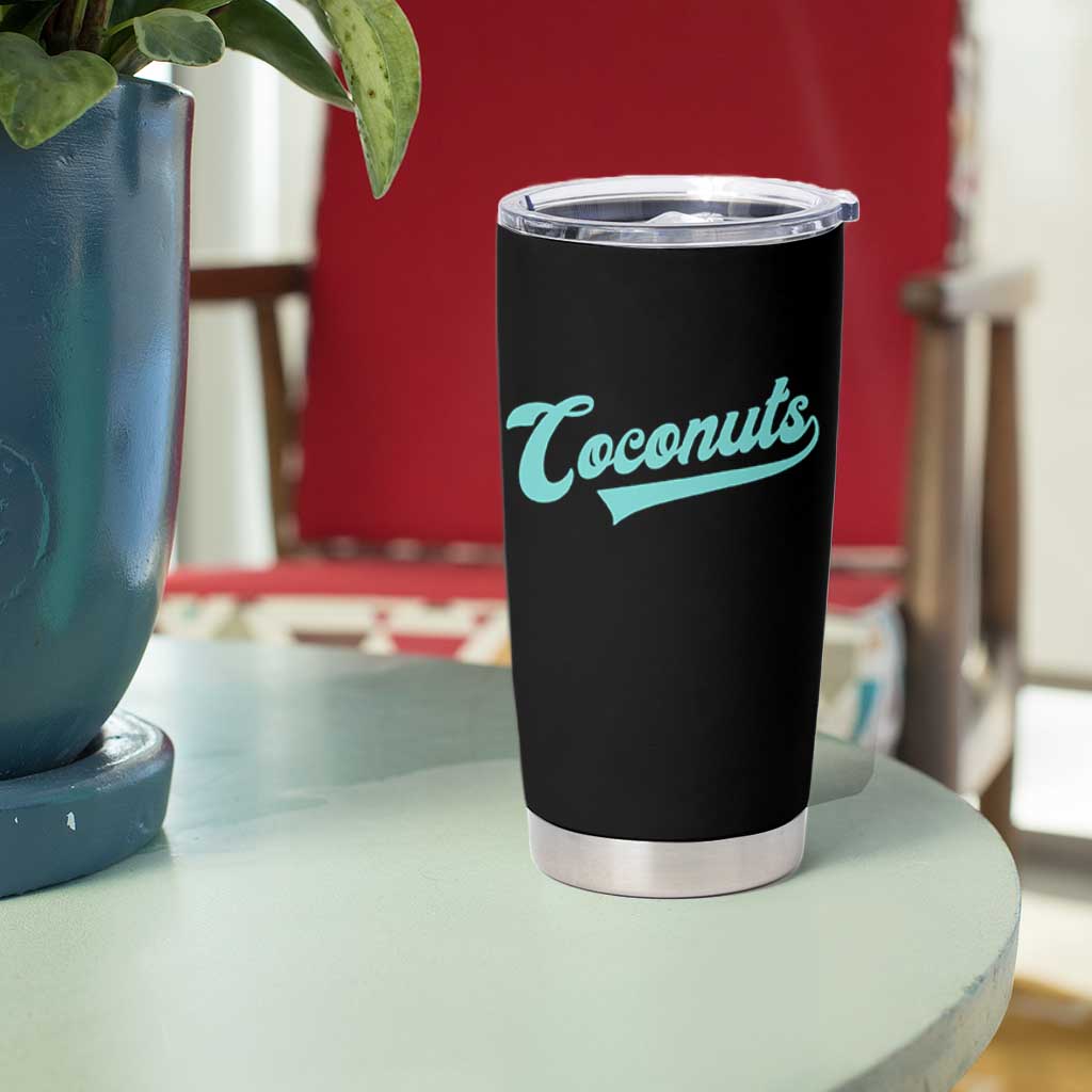 Vintage Coconut Tumbler Cup Retro Throwback Popular Fruit Humor Coconuts Classic