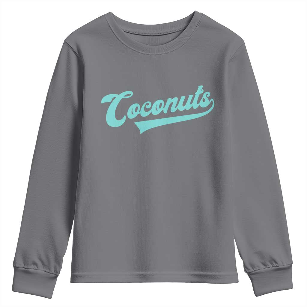 Vintage Coconut Youth Sweatshirt Retro Throwback Popular Fruit Humor Coconuts Classic