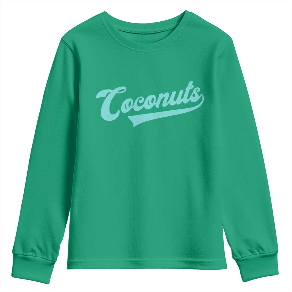 Vintage Coconut Youth Sweatshirt Retro Throwback Popular Fruit Humor Coconuts Classic