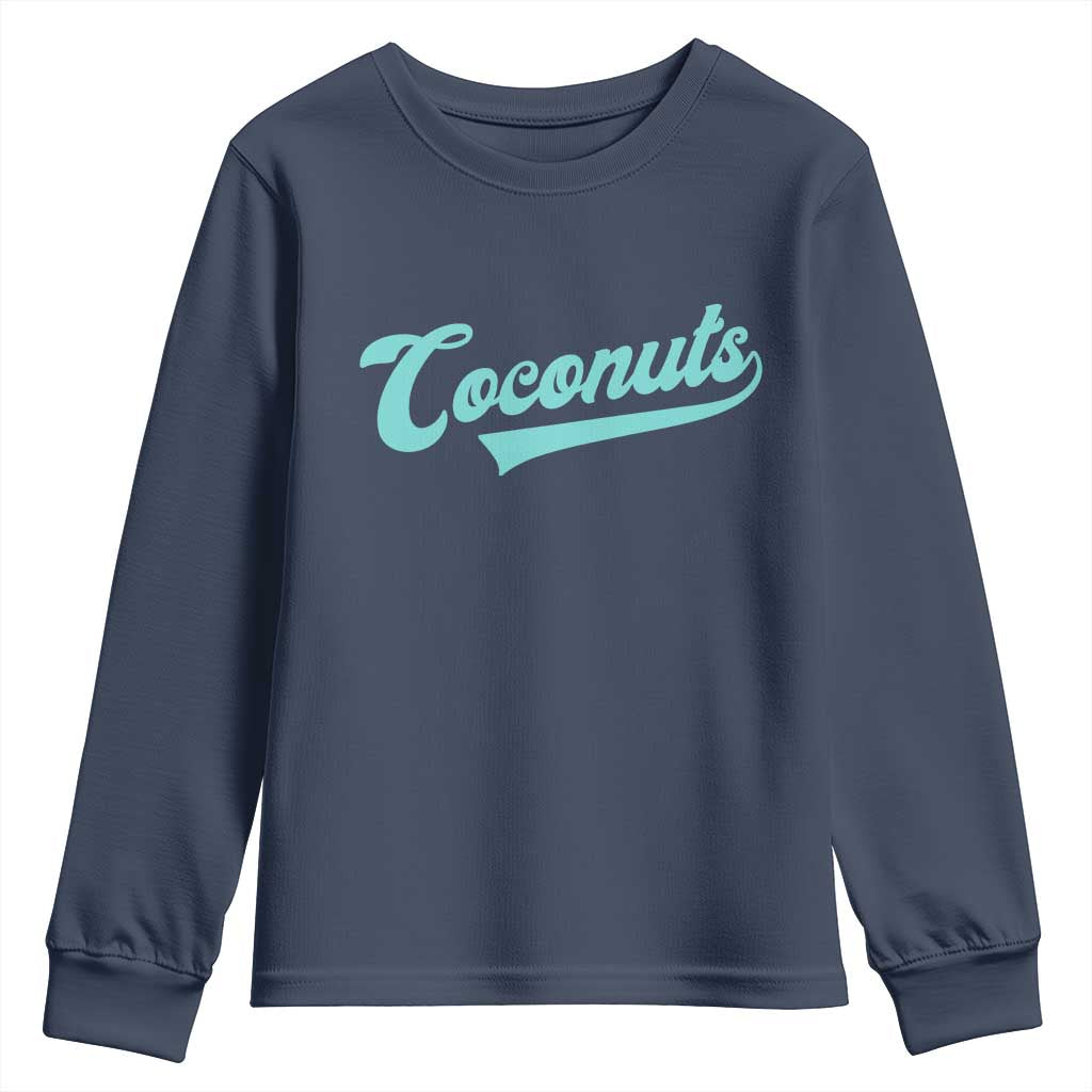 Vintage Coconut Youth Sweatshirt Retro Throwback Popular Fruit Humor Coconuts Classic