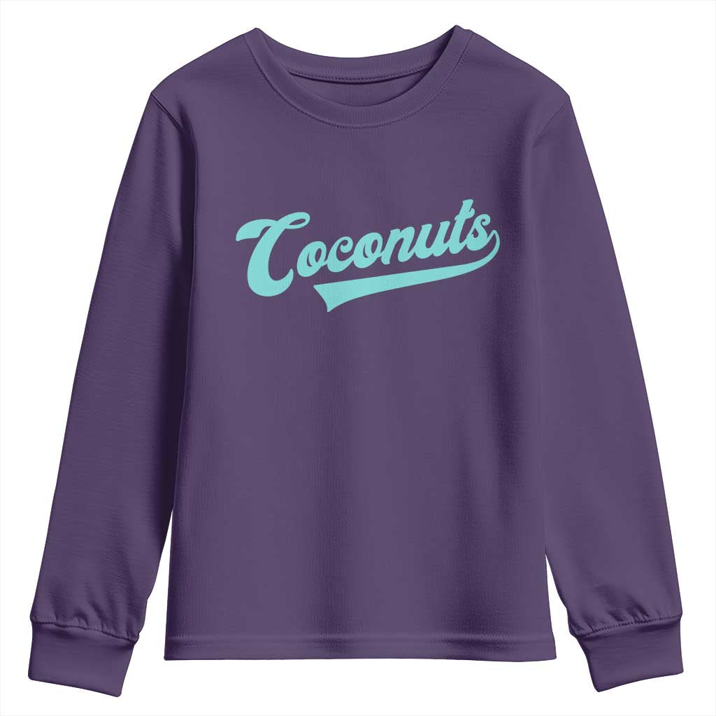 Vintage Coconut Youth Sweatshirt Retro Throwback Popular Fruit Humor Coconuts Classic