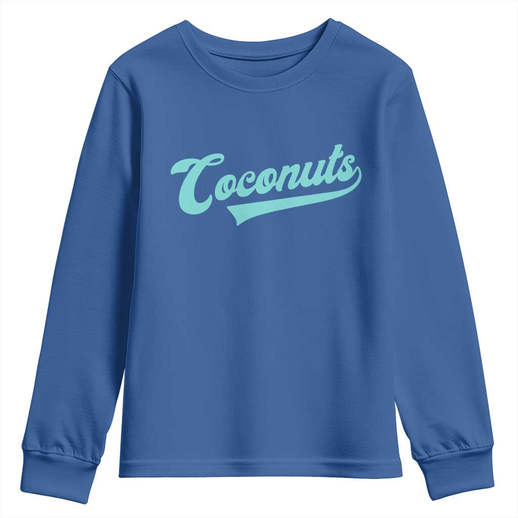 Vintage Coconut Youth Sweatshirt Retro Throwback Popular Fruit Humor Coconuts Classic