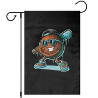 Coconut Baseball Player Garden Flag Funny Baseball Drip Ice Cream Fruit Humor