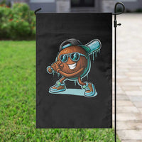 Coconut Baseball Player Garden Flag Funny Baseball Drip Ice Cream Fruit Humor