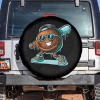 Coconut Baseball Player Spare Tire Cover Funny Baseball Drip Ice Cream Fruit Humor