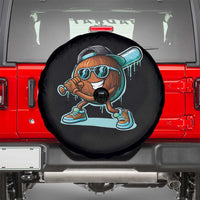 Coconut Baseball Player Spare Tire Cover Funny Baseball Drip Ice Cream Fruit Humor