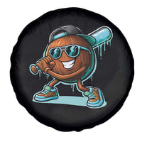 Coconut Baseball Player Spare Tire Cover Funny Baseball Drip Ice Cream Fruit Humor