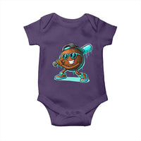 Coconut Baseball Player Baby Onesie Funny Baseball Drip Ice Cream Fruit Humor