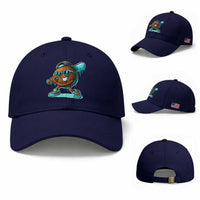 Coconut Baseball Player Baseball Cap Funny Baseball Drip Ice Cream Fruit Humor