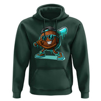Coconut Baseball Player Hoodie Funny Baseball Drip Ice Cream Fruit Humor