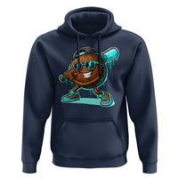 Coconut Baseball Player Hoodie Funny Baseball Drip Ice Cream Fruit Humor