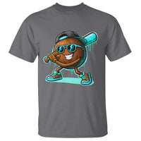 Coconut Baseball Player T Shirt Funny Baseball Drip Ice Cream Fruit Humor