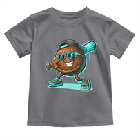 Coconut Baseball Player Toddler T Shirt Funny Baseball Drip Ice Cream Fruit Humor