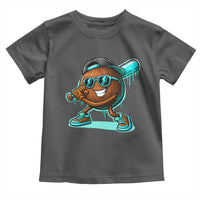 Coconut Baseball Player Toddler T Shirt Funny Baseball Drip Ice Cream Fruit Humor