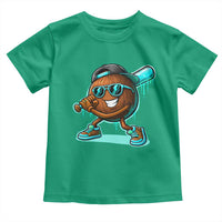 Coconut Baseball Player Toddler T Shirt Funny Baseball Drip Ice Cream Fruit Humor