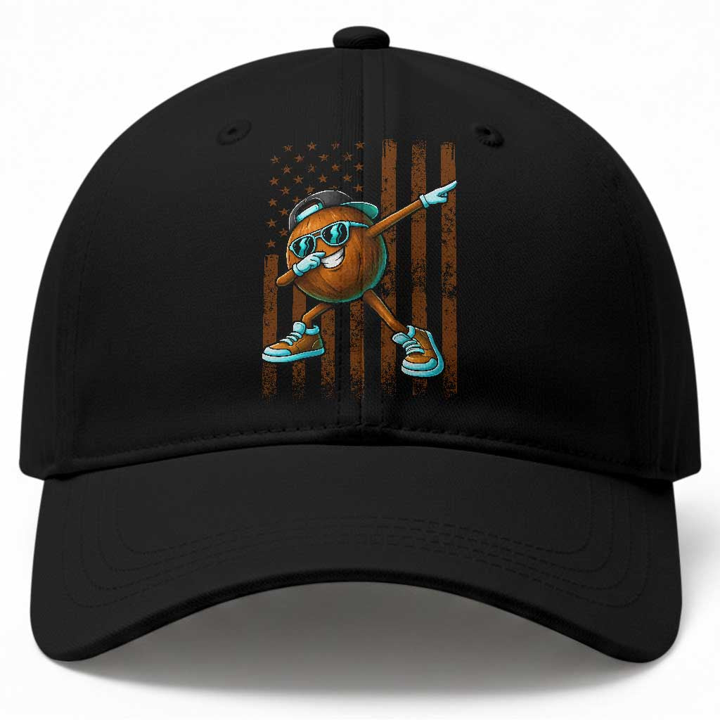 Dabbing Coconut Baseball Cap Retro American Flag Fruit Lover