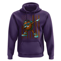 Dabbing Coconut Hoodie Retro American Flag Fruit Lover