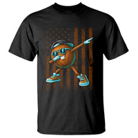Dabbing Coconut T Shirt Retro American Flag Fruit Lover