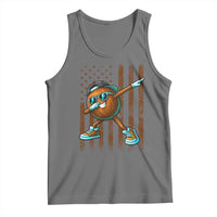 Dabbing Coconut Tank Top Retro American Flag Fruit Lover