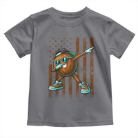 Dabbing Coconut Toddler T Shirt Retro American Flag Fruit Lover