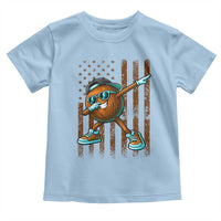 Dabbing Coconut Toddler T Shirt Retro American Flag Fruit Lover
