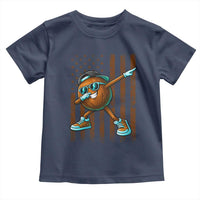 Dabbing Coconut Toddler T Shirt Retro American Flag Fruit Lover