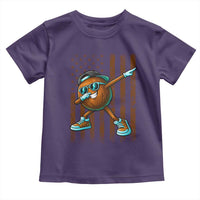 Dabbing Coconut Toddler T Shirt Retro American Flag Fruit Lover